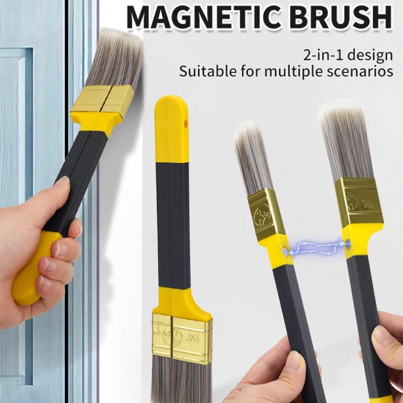 Magnetic Paint Brush, Strong Magnetic Attachment, Durable & Reusable Design, Ideal for DIY Painting Projects, Easy Application Tool