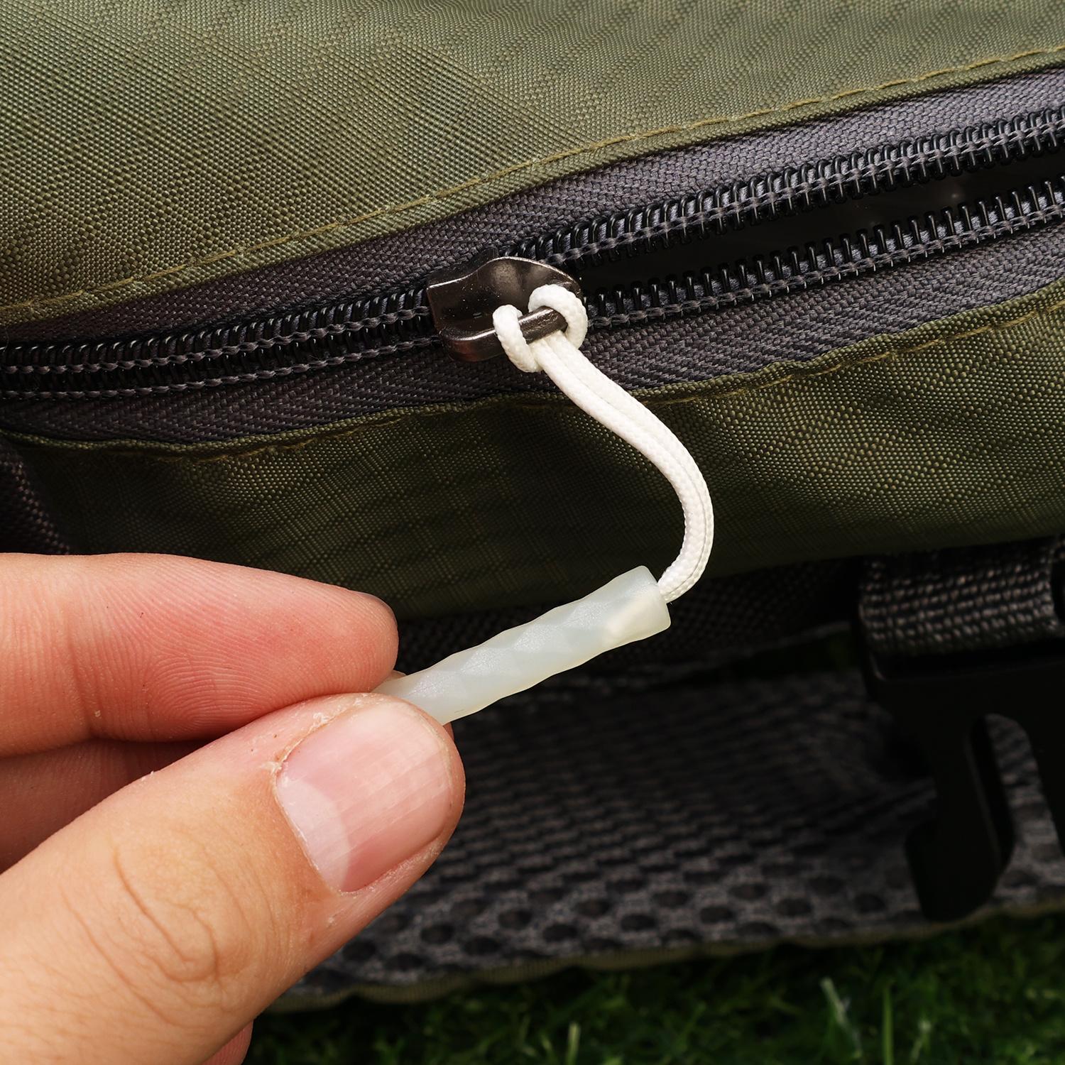 5pcs luminous zipper travel bag zipper clothing bag luminous zipper head outdoor tent backpack replacement luminous zipper tail rope luminous zipper head tail rope