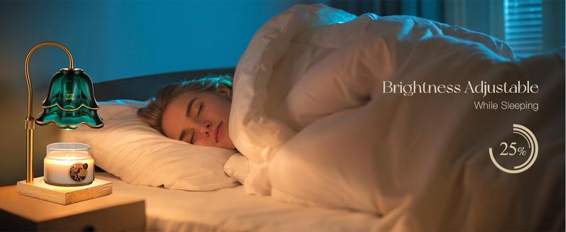 Flower Candle Warmer Lamp with Timer : With 2 Bulbs, Table Lamp Height Adjustable, Home Bedroom Decor, House Warming Gift, Birthday Gift, Gift for Women, Mother's Day Gifts Decoration Items Ornaments, Valentine's Day gift