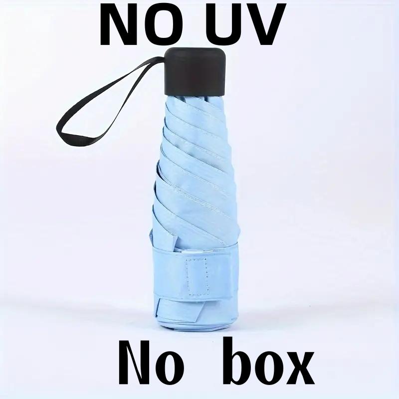 Small parasols umbrella portable pocket umbrella travel portable compact umbrella mini paraguas Very lightweight, suitable for outdoor travel to block sunlight (suitable for one person)