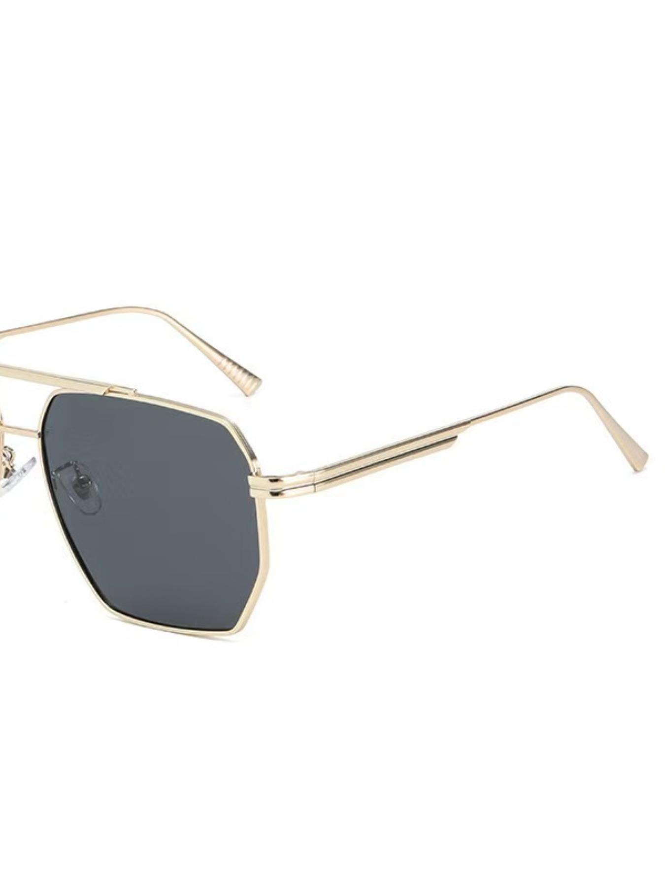 Unisex Vintage Trendy Metal Frame Sunglasses, Retro Outdoor Sports Sunglasses, Fashionable Sunglasses for Men & Women for Everyday Use