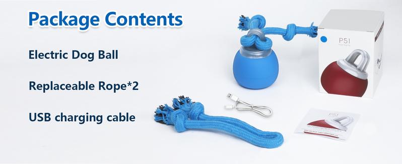 Interactive Dog Toys Touch Activated Bouncing & Jumping Dog Ball with Rope, Stocking Stuffers for Dog Puppy Pet Squeaky Doggie Toys to Keep Them Busy,Christmas Gifts for Dog