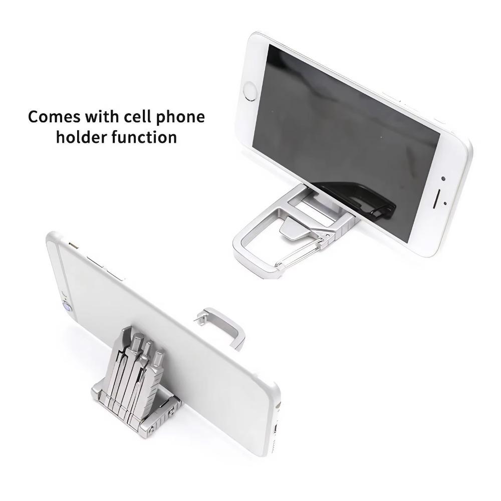 13-in-1 Multitool Keychain: Portable Screwdriver Set with Bottle Opener, Wrench, Survival Tools for Camping Hiking Emergency Repair, car Home Diy edc gear, durable anti-loss keychain accessory