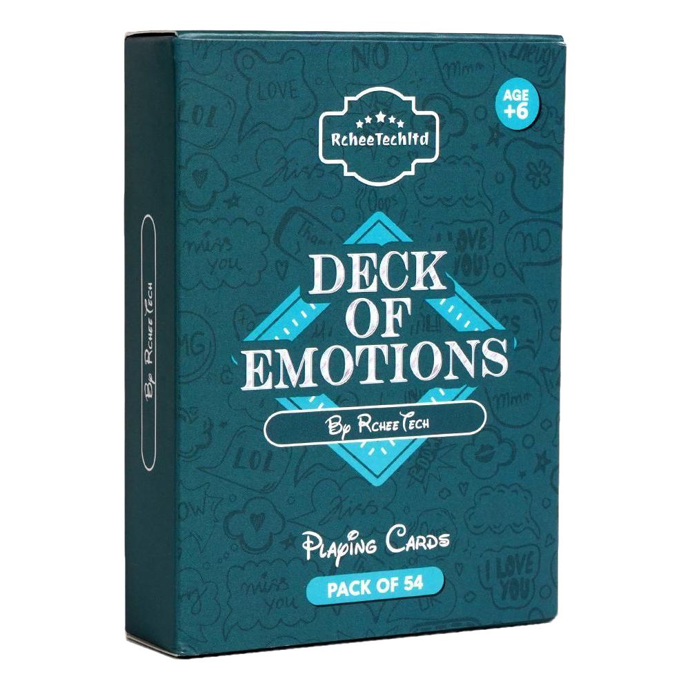Deck of Emotions Emotion Recognition Card Game for Kids, Educational Strategy Board Game, Family Gathering Tool, Parent-Child Interaction Aid