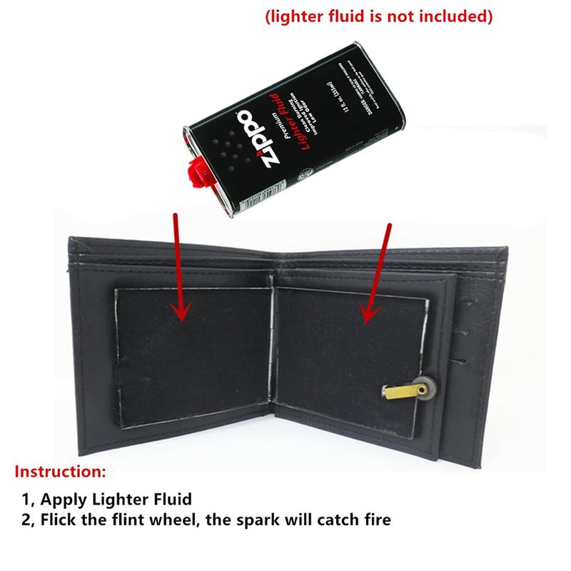 ELUMORA Flaming Fire Wallet Magic Trick - Mind-Blowing Novelty Leather Wallet, Epic Street Show Prop & Prank Tool for Close-Up Magicians | Cool Professional Tricks That Wow Crowds