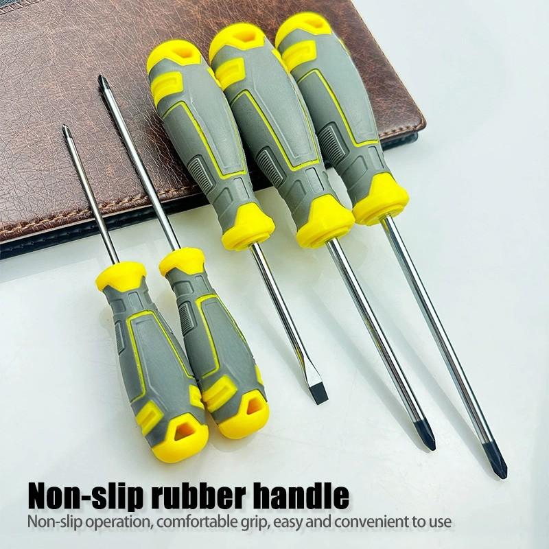 8-Piece Cross and Flat Head Screwdriver Set, Multipurpose Screwdriver Kit, Multi-Size Non-Slip Handles, Essential Home Repair Kit, Daily Use Tools, Multifunctional Screwdriver, Screwdriver Combo