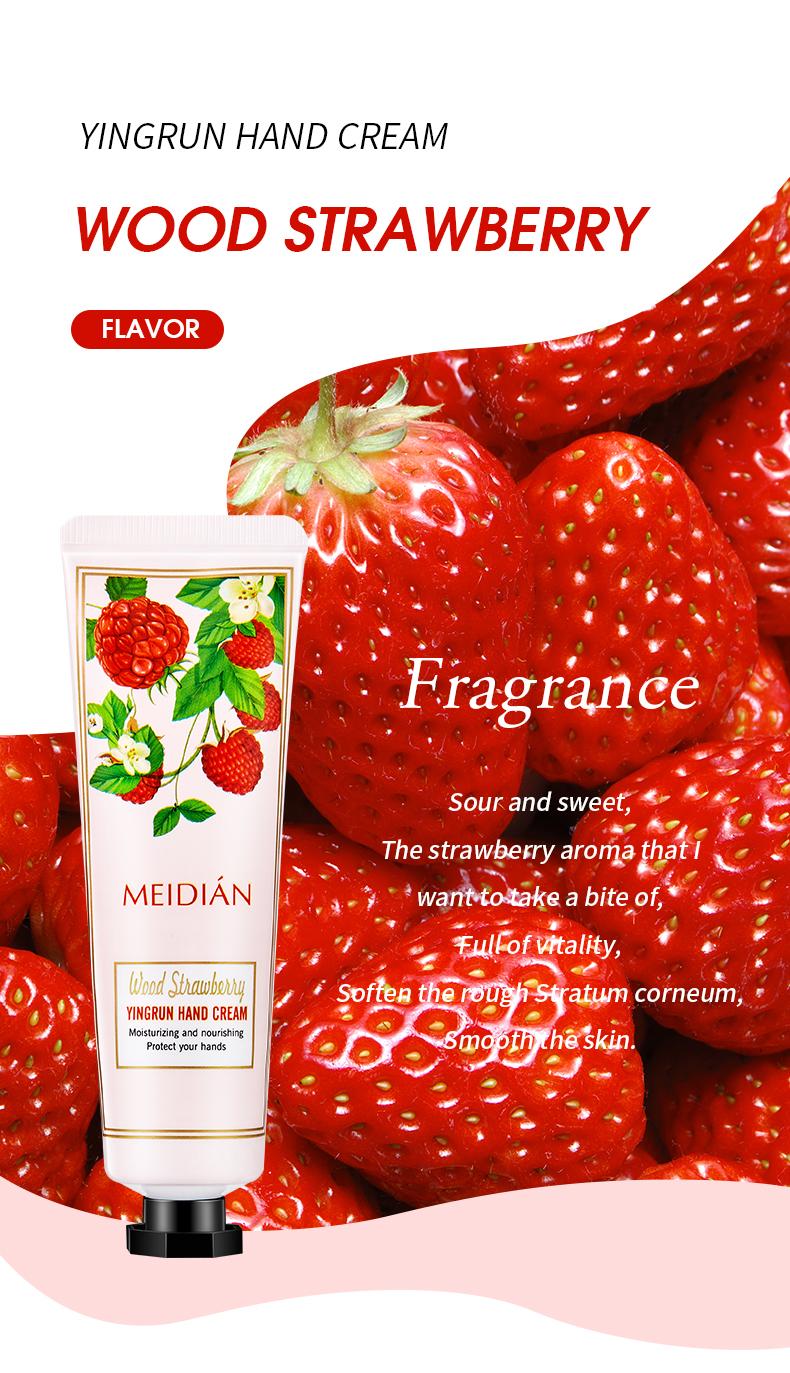 Fruit-scented hand cream -5 kinds of fruit flavors, moisturizing hand cream, deep moisturizing, convenient to carry