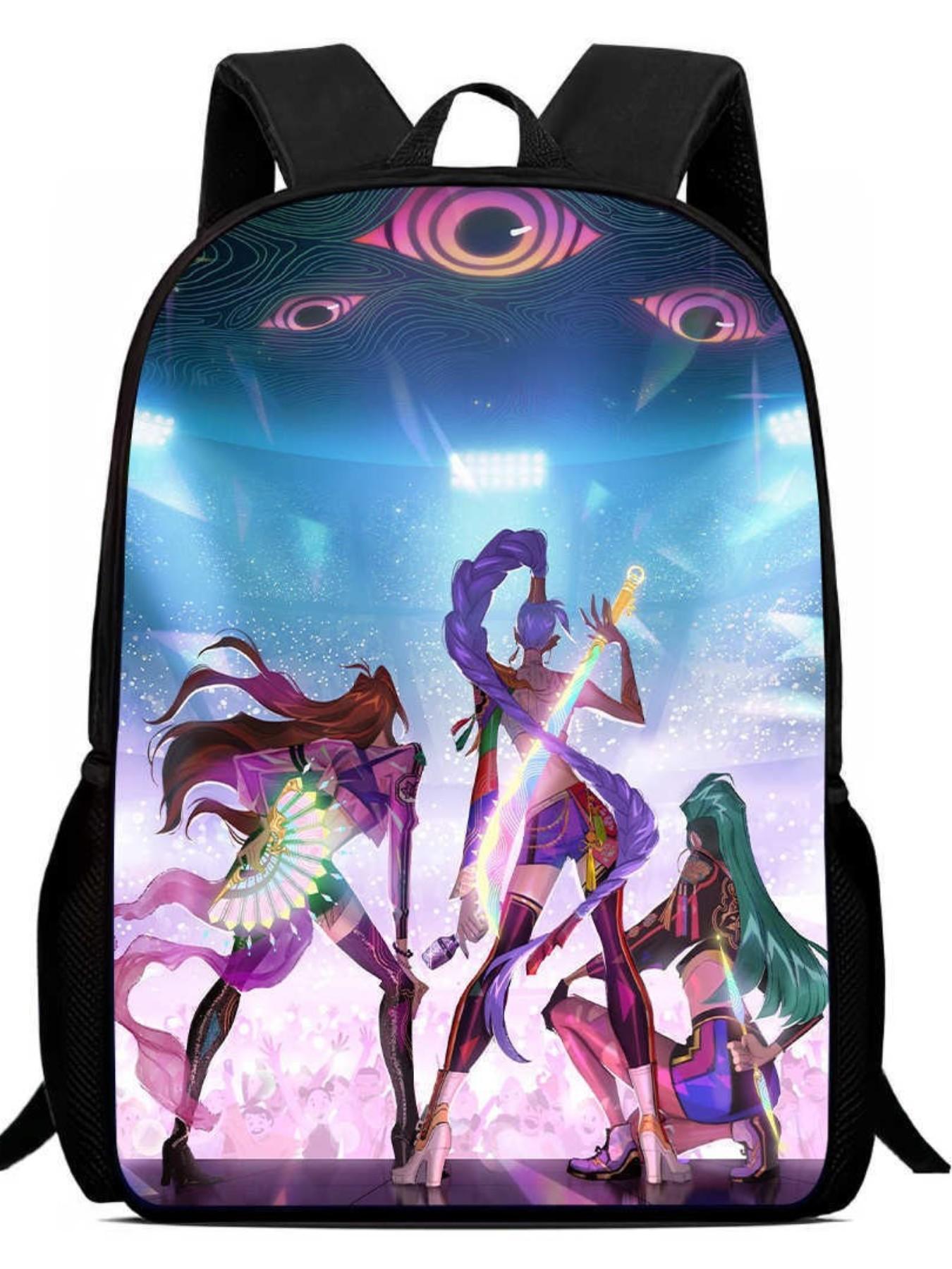 Kpop Twice Takedown Chibi Print Backpack, Casual Lightweight School Bag for Students, Fashion Travel Daypack, Stylish and Comfortable