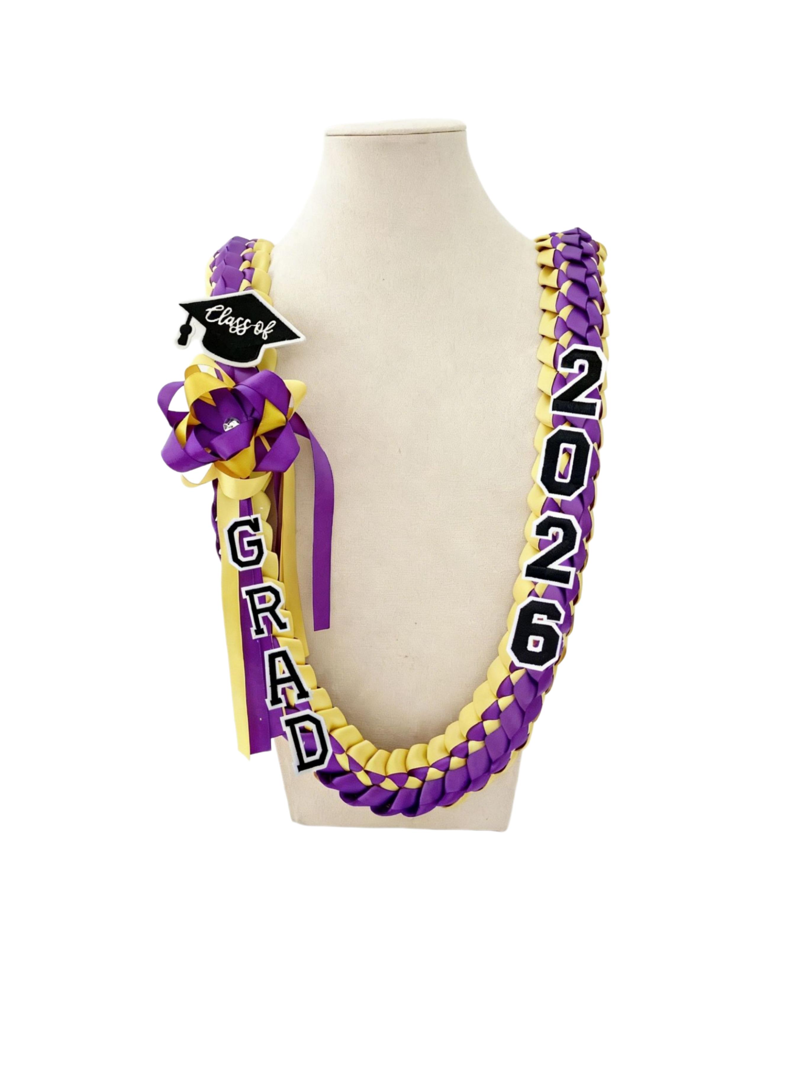 2026 Graduation Party Discount, Handmade Woven Band with Grad Letter and Hat Charm, Adjustable Graduation Money Belt