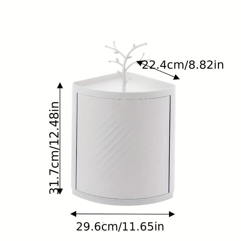 Space-Saving Corner Shelf, Heavy-Duty Stackable Storage Rack for Bathroom Kitchen, Easy Install No Tools, Modern Organizer