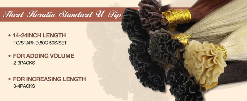 Sunny U Tip Hair Extensions Real Human Hair Suitable for all women Varied Selection