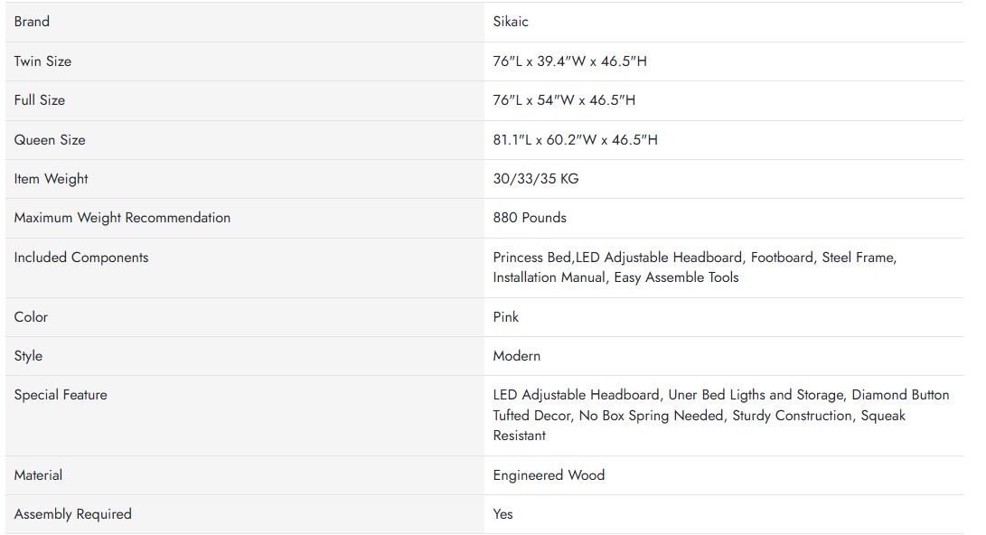 Sikaic Velvet Princess Platform RGB LED Bed Frame with Storage Drawers and Adjustable Crystal Button Headboard Creamy Pink Furniture Nursery Design Cute Interior Bedroom Set Upholstered Modern Cama Sikaic Velvet Princess Platform RGB LED Bed Frame with Storage Drawers and Adjustable Crystal Button Headboard Creamy Pink Furniture Nursery Design Cute Interior Bedroom Set Upholstered Modern Cama