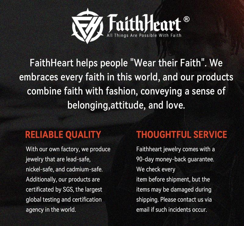 FaithHeart Cuban Link Chain Heavy Thick Barbed Wire Thorns Necklace Stainless Steel FaithHeart Cuban Link Chain Heavy Thick Barbed Wire Thorns Necklace Stainless Steel