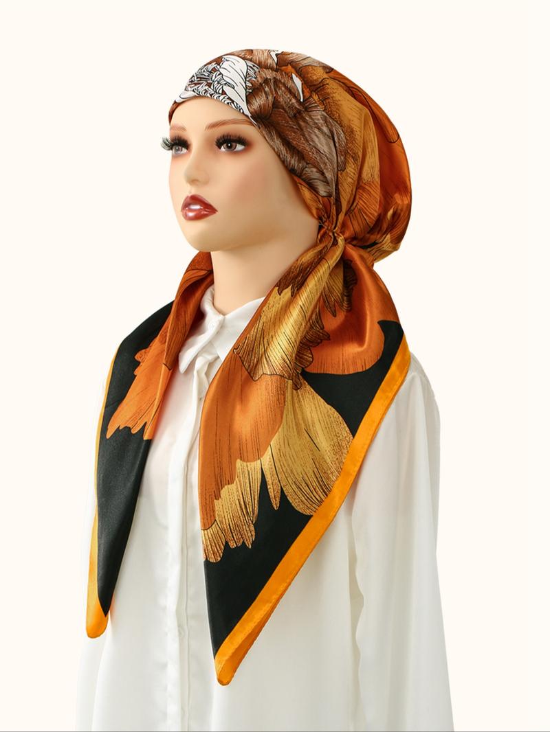 Elegant Satin Hijab Scarf, Soft Breathable Fabric, Easy Sweat Absorption, Perfect for Daily Wear, Elastic Fit Design Elegant Satin Hijab Scarf, Soft Breathable Fabric, Easy Sweat Absorption, Perfect for Daily Wear, Elastic Fit Design