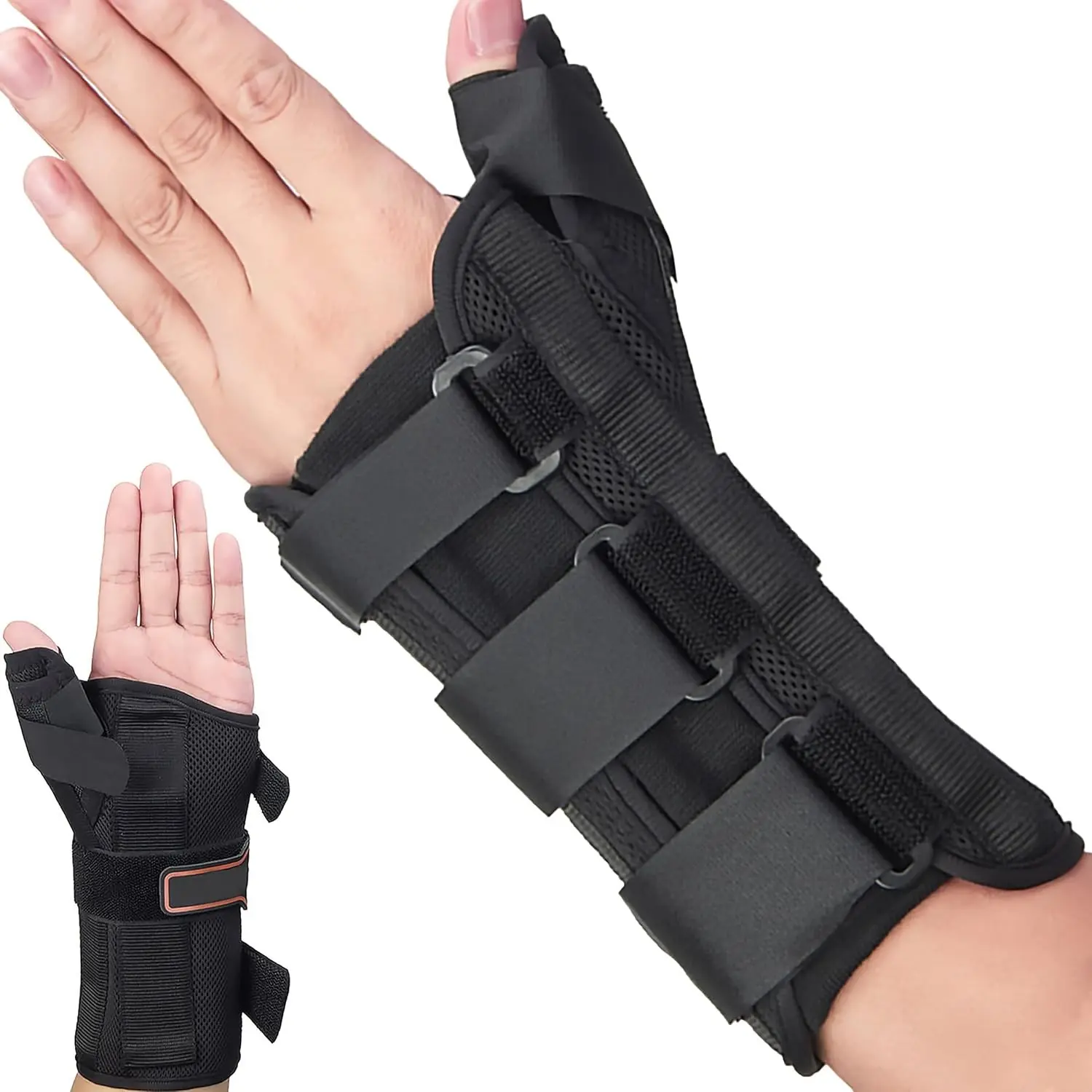 Wrist Brace & Thumb Spica Splint for De Quervain's Tenosynovitis, Tendonitis, Carpal Tunnel & Arthritis Support (Left Hand - Medium)