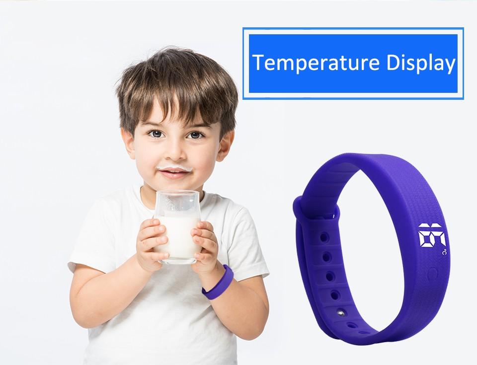 Smart Bracelet Vibration Alarm Clock Reminder Sleep Monitoring 24 Hours Pedometer Rechargeable Bracelet