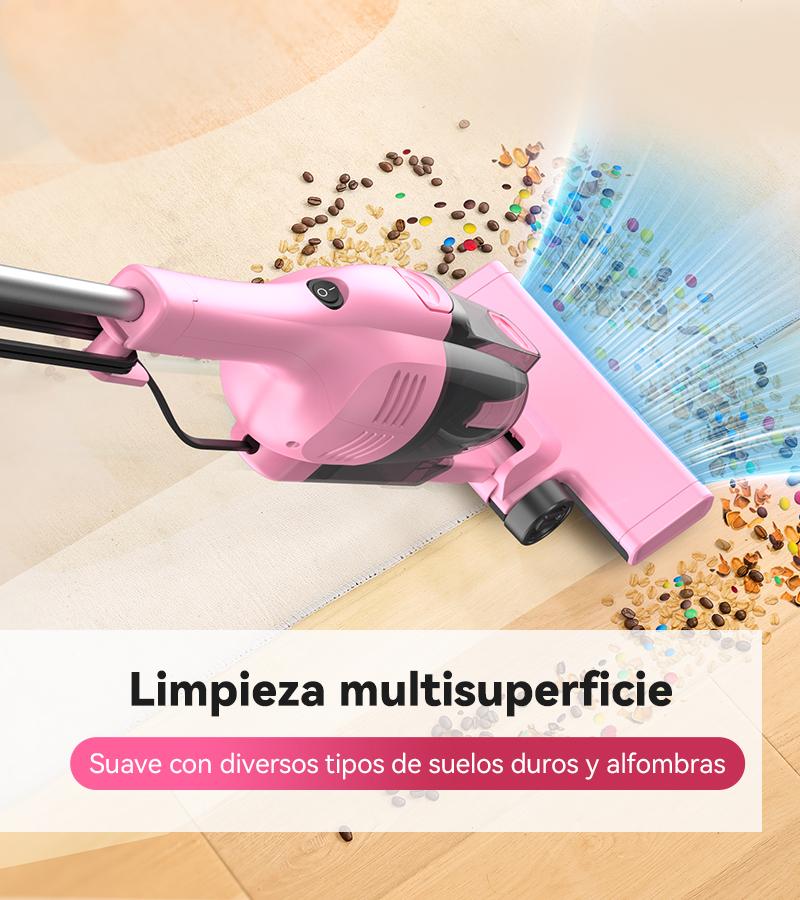 [Promoción] INSE R6X Aspiradora Escoba con Cable 600W 15KPa, Ultraligera sin Bolsa, 3 en 1 de Mano para Hogar, Alfombra, Suelo Duro, Pelo de Mascotas y Coche