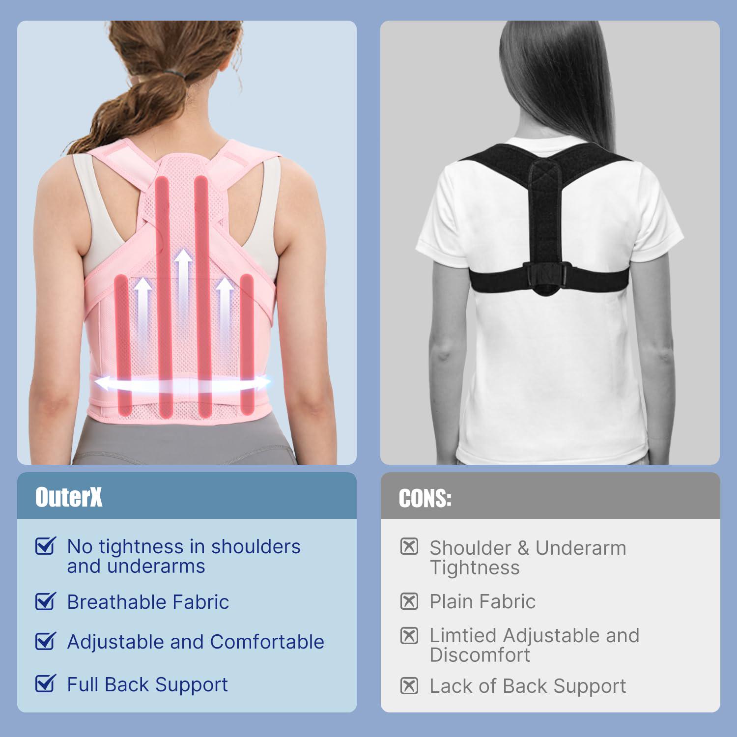Posture Correction Back Support Strap full Support for Women and Men Adjustable shoulder posture Brace for Improve Posture Provide and Back Pain Relief