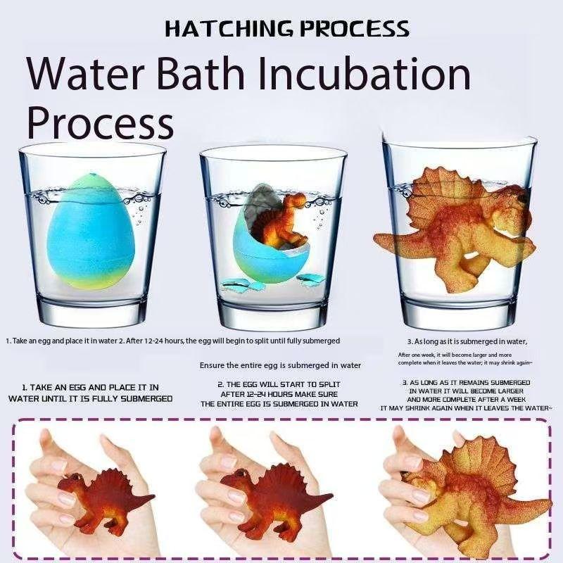 Easter New Submerge Dinosaur Egg Expansion, Educational Dinosaur Hatching Egg, Fun and Interactive Easter Gift for Kids
