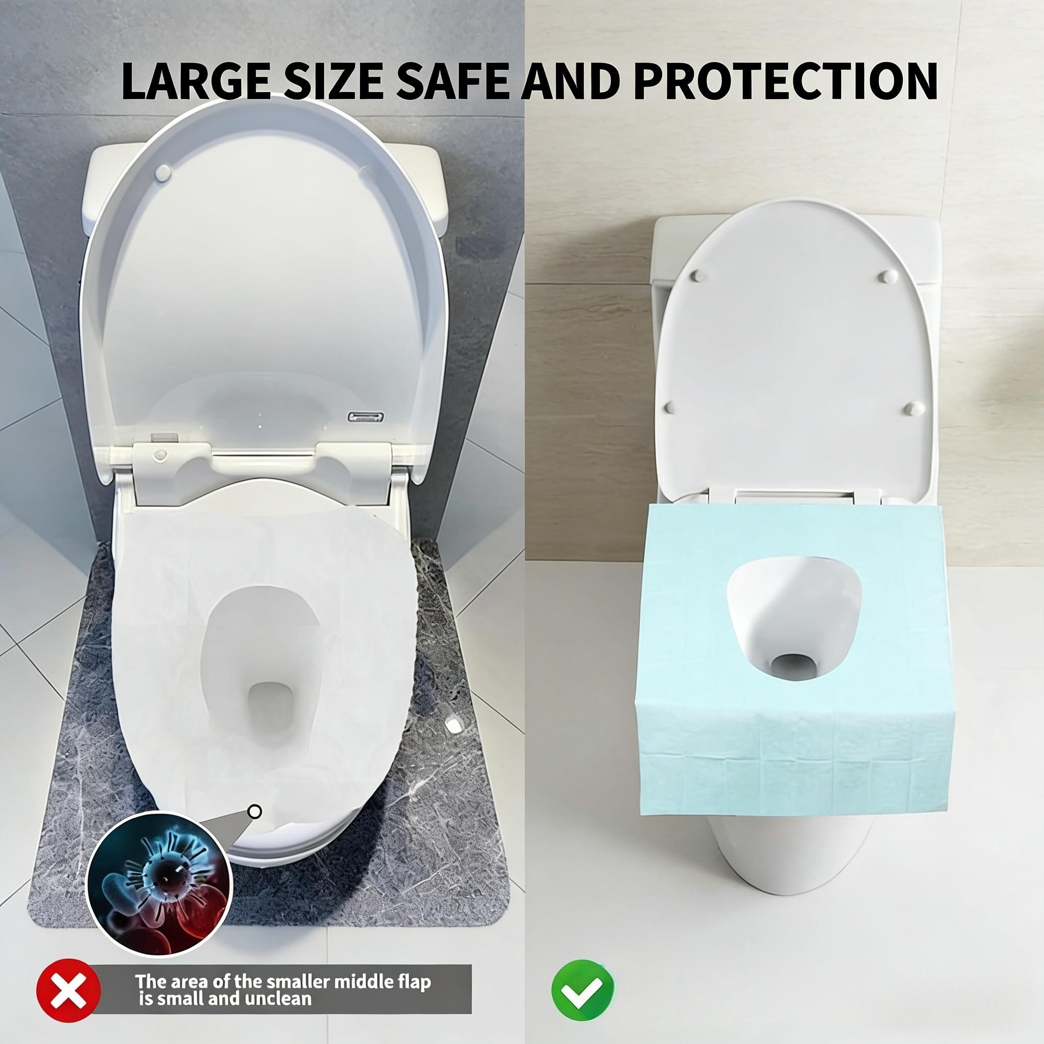20pcs Disposable Toilet Seat Covers, Toilet Seat Covers Disposable Travel Size 20pcs Disposable Toilet Seat Covers, Gentle Toilet Seat Protectors for Home Bathroom Hotel Salon, Bathroom Accessories, Adults and Kids Room Accessories.