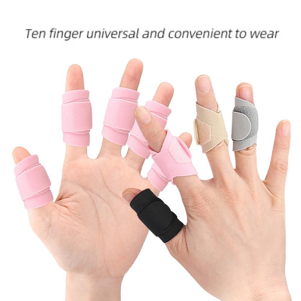 Reusable Finger Splints - Universal Adjustable Protective Cover for Ball Sports and Outdoor Activities & Daily Use, Soft Polyester