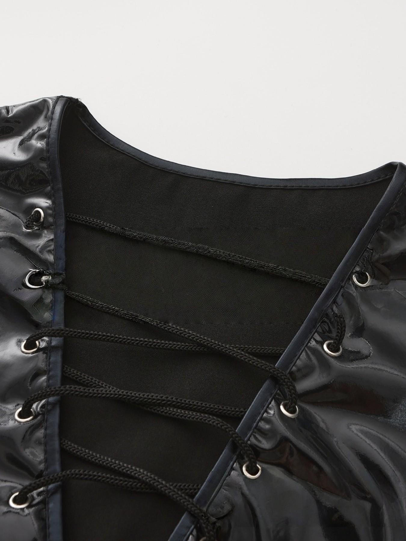 Men's V-Neck Short Sleeve T-Shirt, European and American Style, Stage and Bar Performance Wear, Casual Hoodie Jumper