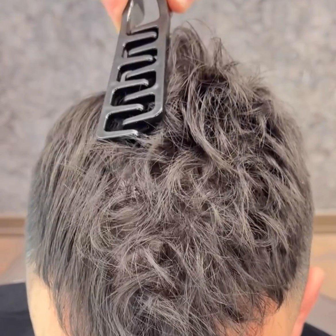 Men's Styling Comb Set, Plastic Material, Portable Small Easy Storage, Hair Grip Define Volume, Hair Volumizer, Travel Office Dorm Use