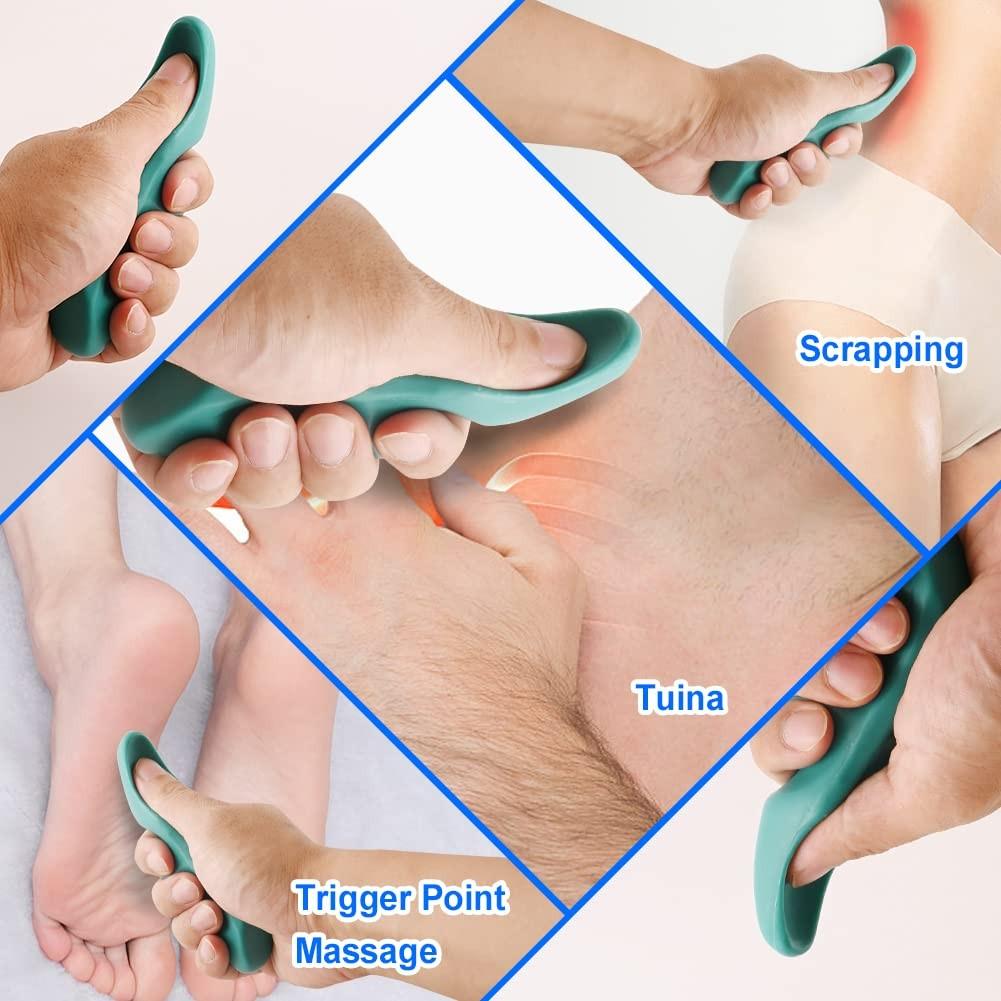 3pcs Thumb Saver Massage Tools, Deep Tissue Massager & Trigger Point Tool, Manual Reflexology Equipment for Neck/shoulder/back/foot Therapy, Body Care