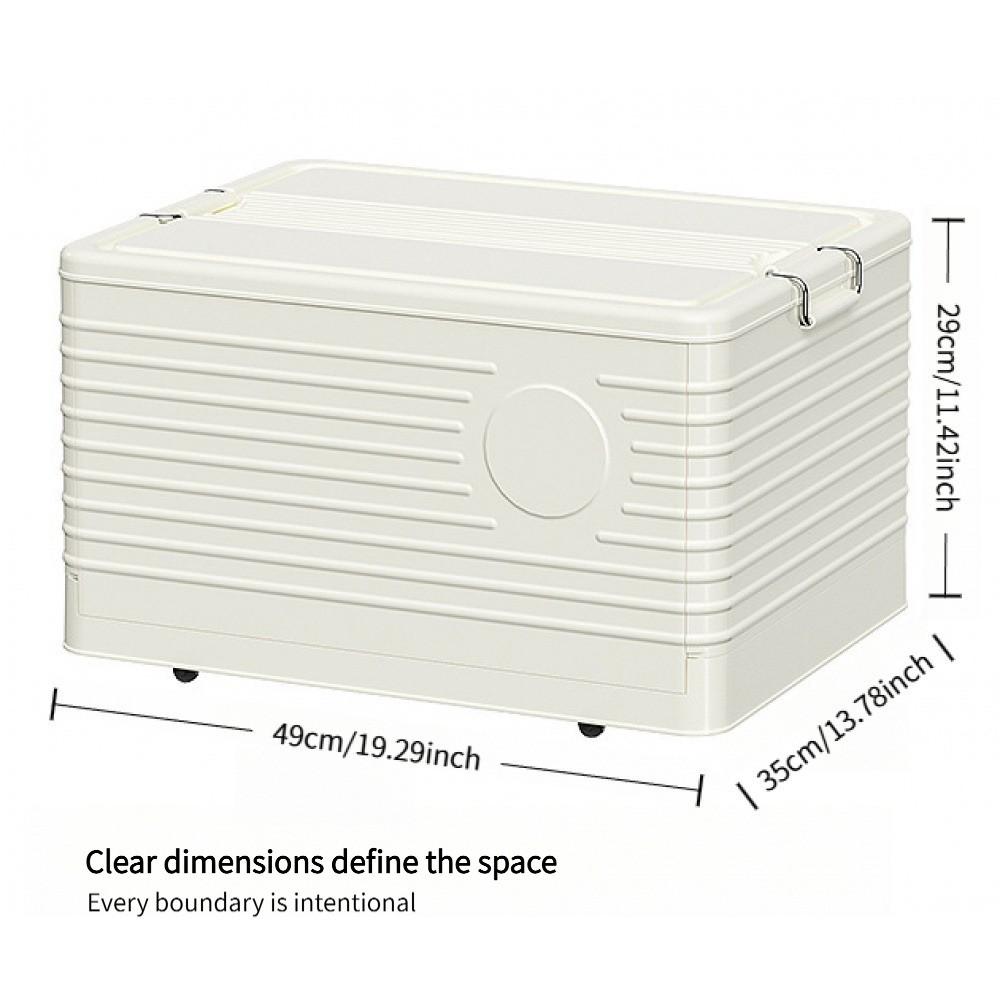 Modular Foldable Storage Box with Wheels | Stackable Design & Dustproof Lid | For Bedroom, Closet & Small Spaces | Home Storage