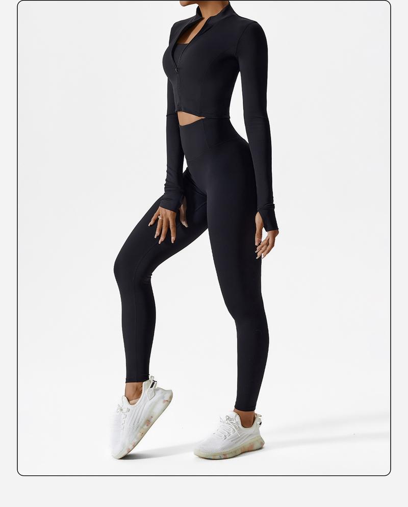 MFVIM Women's Solid Criss Cross Crop Tank Top High Waist Leggings & Zip Up Crop Jacket Tracksuits Set for Yoga Gym Workout Running Athletic Wear Comfortable Outfits with Skin-Friendly Fabric and Non-Slip Thumbtacks Sports Outwear Sleeveless Sweatsuits MFVIM Women's Solid Criss Cross Crop Tank Top High Waist Leggings & Zip Up Crop Jacket Tracksuits Set for Yoga Gym Workout Running Athletic Wear Comfortable Outfits with Skin-Friendly Fabric and Non-Slip Thumbtacks Sports Outwear Sleeveless Sweatsuits