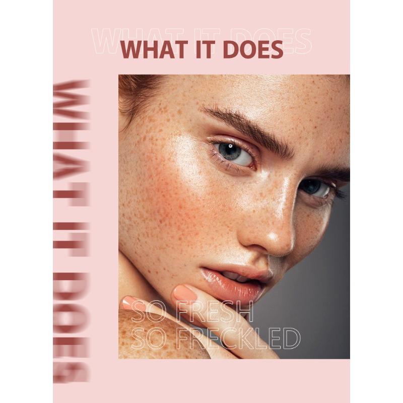 PAGE VINE Natural Freckle Pen Double Head Eyeliner Long Lasting Easy Coloring Makeup Freckle Eyeliner