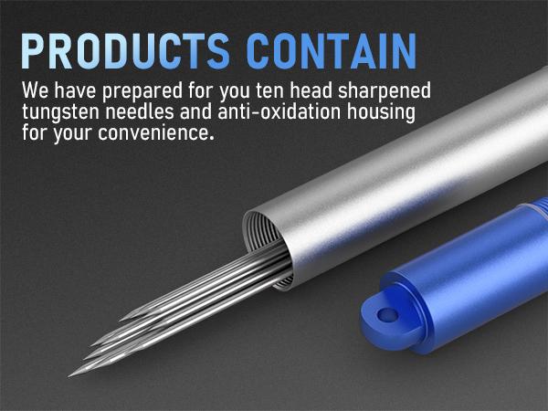 YESWELDER Pre-Sharpened TIG Welding Tungsten Electrode | 2% Lanthanated 1/16" 1/8" 3/32" x 7" (Blue, WL20/EWLa-2) 10-pk