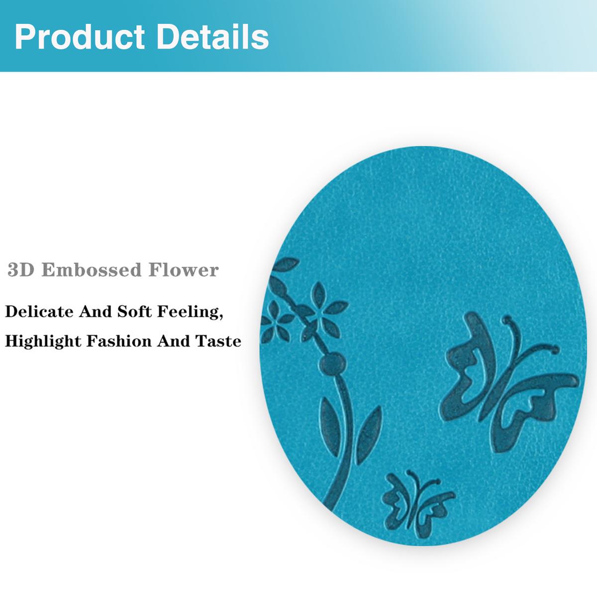 For Samsung Galaxy S25 Ultra S24 Plus S23 FE S22 S21 Lanyard Cute Floral Embossed Butterfly Wallet Phone Case with 6 Card Slots Zipper Pocket Wrist Strap Women Soft PU Leather Protective Flip Fold Stand Cover Magnetic Closure For Mom