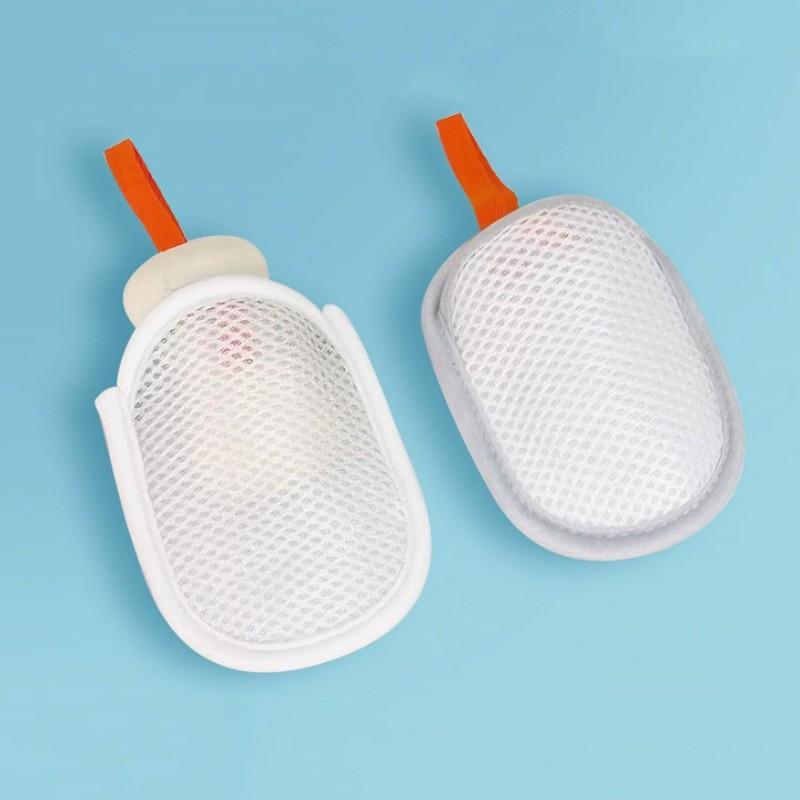 4-Pack Sandwich Soap Bags, Bubble Net Dual-Sided Soap Sponge, Bath Exfoliating Body Scrubbing Accessories, Shower Foam Pouches