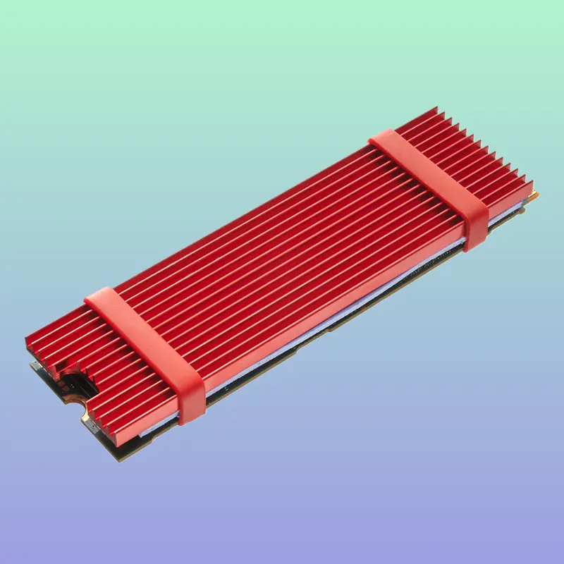 Efficient M.2 2280 SSD Heatsink Cooling Armor With Thermal Silicone Pad For Desktop High‑Speed Solid‑State Drives
