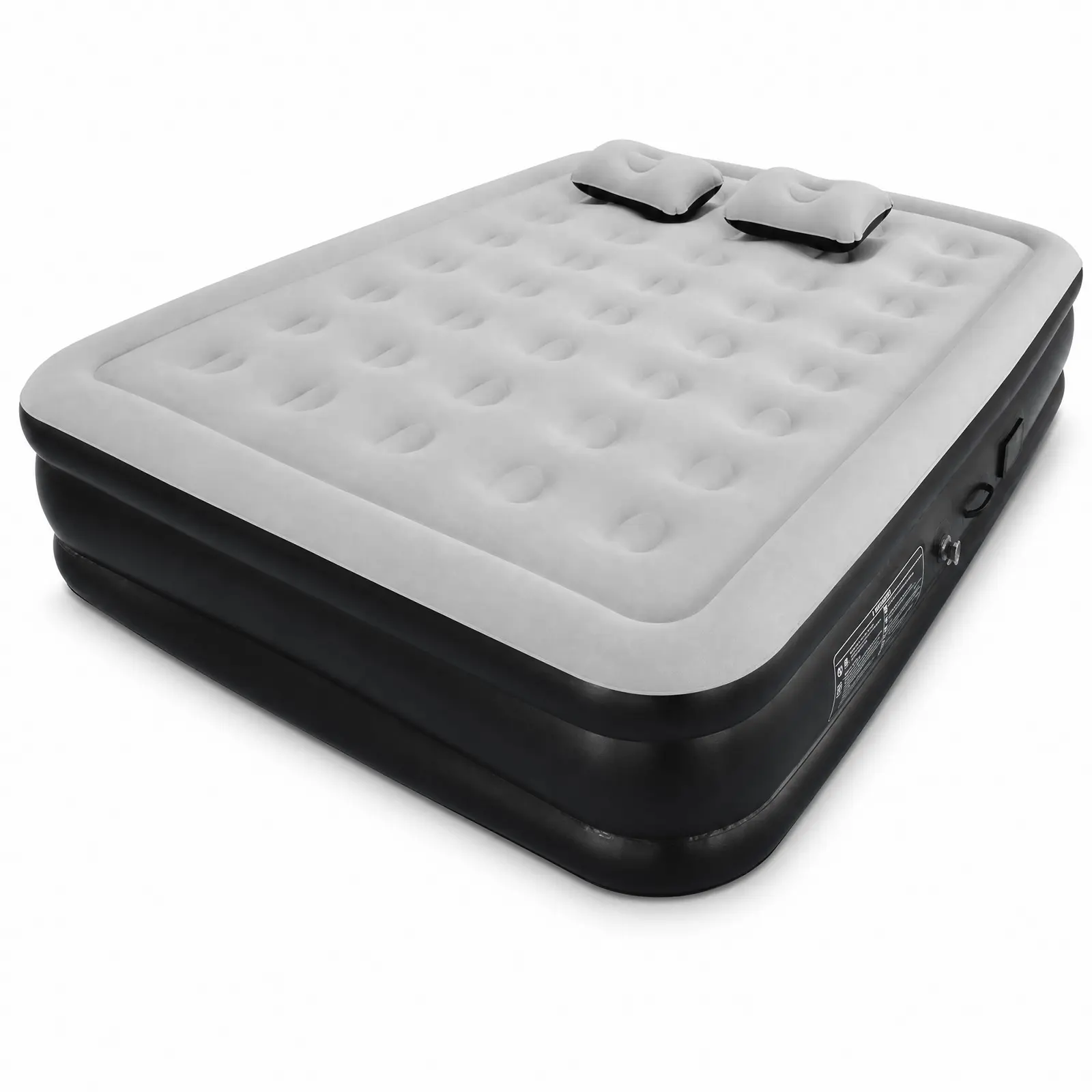 Comfortable Self-Inflating Air Mattress - Twin Blow Up Bed for Home or Camping - Built-in Pump Sack - Supportive Sleeping Pad - Standard