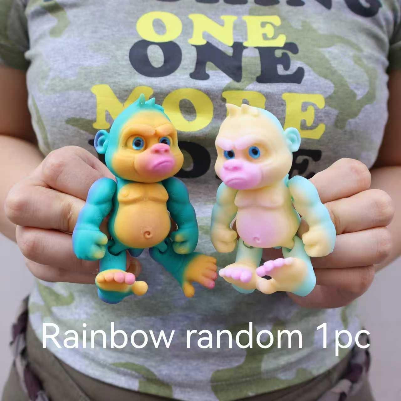 3D Printed Angry Gorilla, Articulated Monkey Figurine, Two Sizes Available, Perfect Party Gift, Christmas & Halloween Decoration, Garden Decor