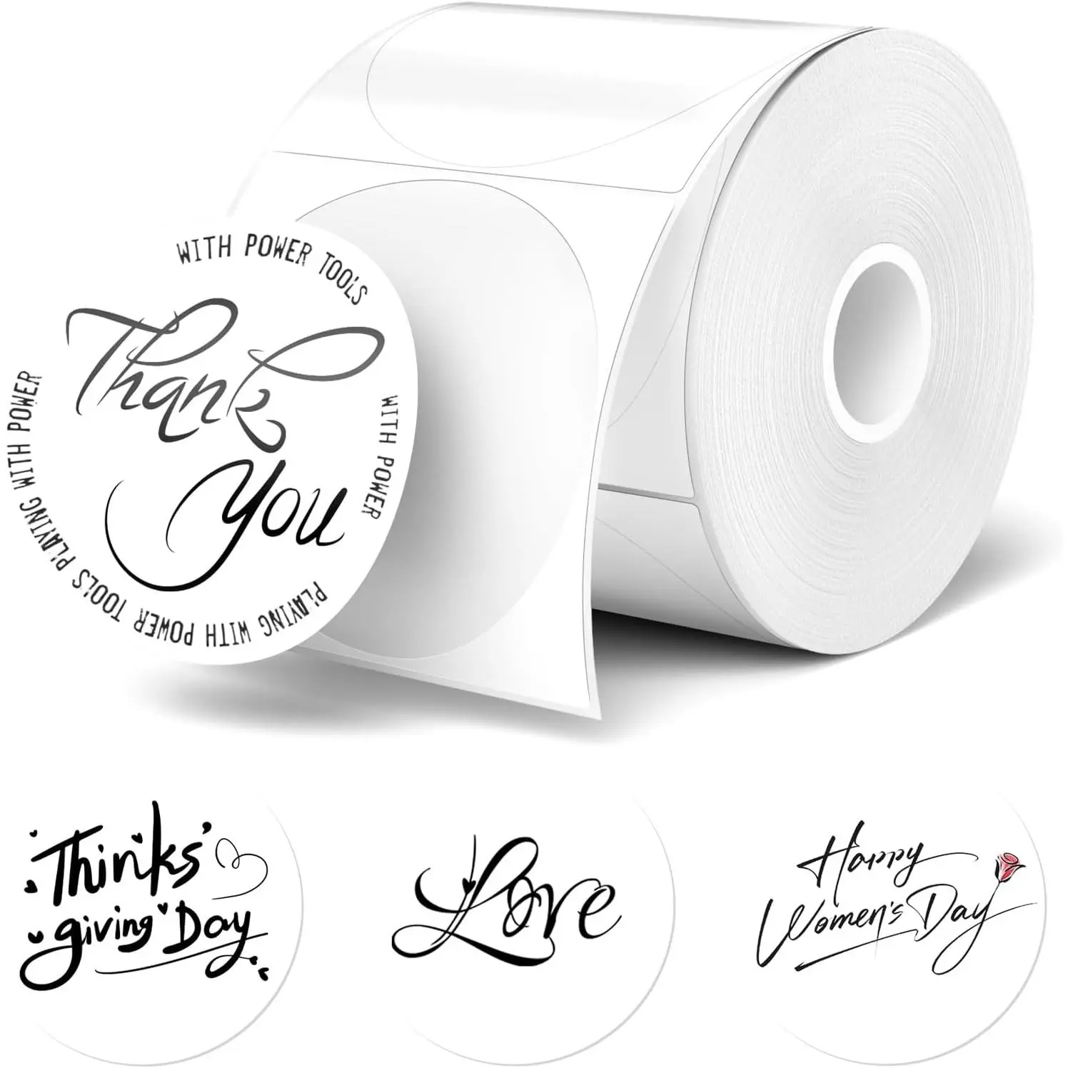 2x1 Inch Thermal Labels White, Direct Thermal Shipping Labels Compatible with /Rollo/Munbyn Thermal Printers, Small Barcode Address Labels 300 count
