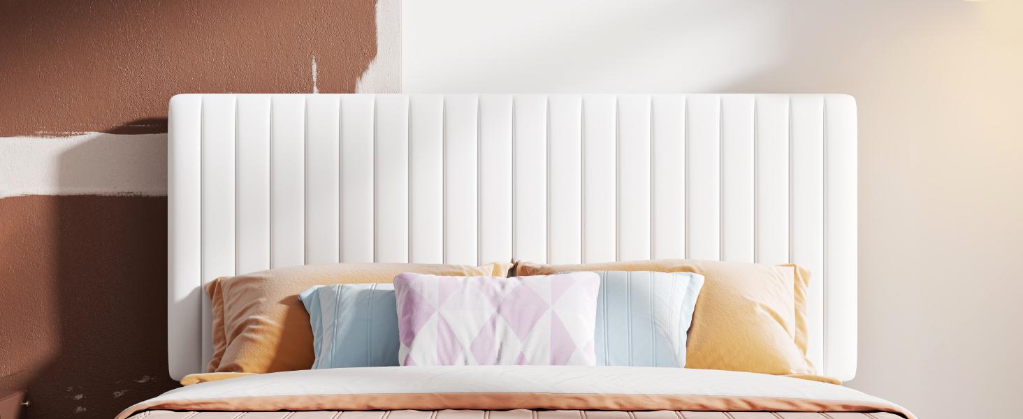 HOOMIC Modern Velvet Upholstered Platform Bed Frame【Frame Only No Mattress】with Adjustable Vertical Channel Tufted Headboard,Wooden Slats Support,Full/Queen/King,No Box Spring Needed HOOMIC Modern Velvet Upholstered Platform Bed Frame【Frame Only No Mattress】with Adjustable Vertical Channel Tufted Headboard,Wooden Slats Support,Full/Queen/King,No Box Spring Needed