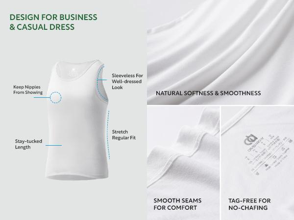 David Archy Men's Tank Top Undershirts Bamboo Rayon Tank Shirt Moisture-Wicking A-Shirt for Men, 3 Pack, Gift Sets for Boyfriend Vests Casual