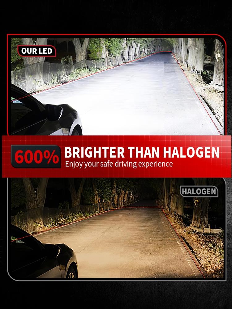 2pcs H7 H4 H11 LED Bulb H1 9005 HB3 9006 HB4 Headlight for Car CANBUS High Power Auto Lights 6000K Mini Wireless Turbo Fan Automobile LED Headlamp 12V