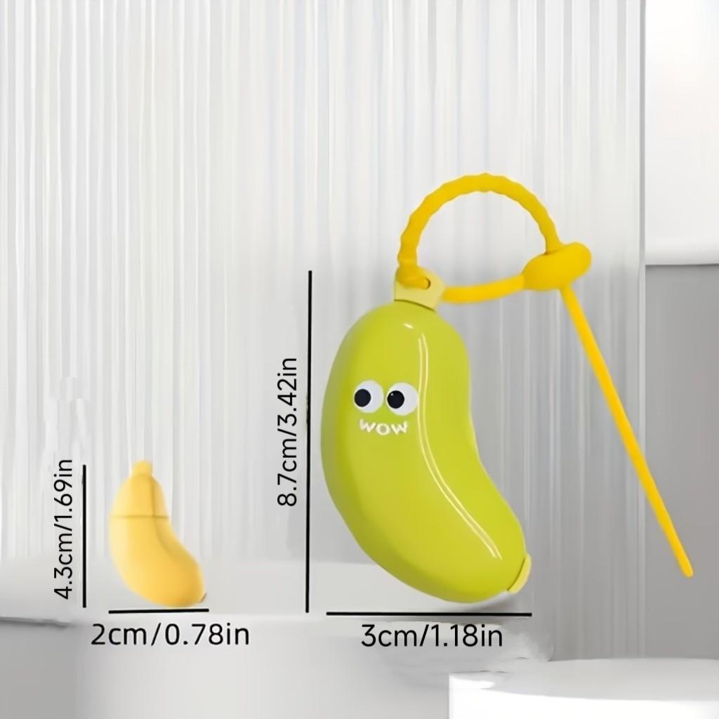 Creative Cute Banana Shape Toothbrush Storage Box, Toothbrush Holder, Portable Lightweight Travel & Home Use, Brush Head Protector, Ergonomic Design, Odor-Free