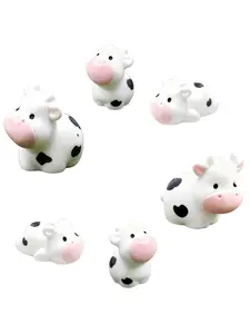 6-Piece Cute Animal Shoe Decor Set, 3D Farm Animal Design, Perfect for Birthday Parties & DIY Projects, All-Season Accessories
