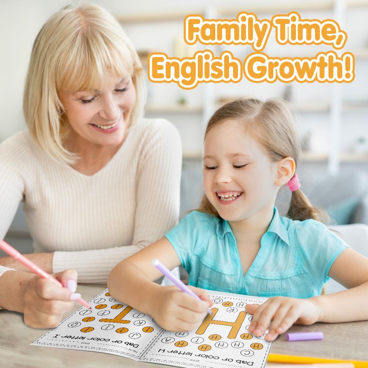 Kids’ Alphabet Handwriting Practice Book – Learn Uppercase and Lowercase Letters, Trace ABCs, Improve Pencil Control to Build Early Literacy Skills for Preschool, Pre-K, Kindergarten and Home Learning