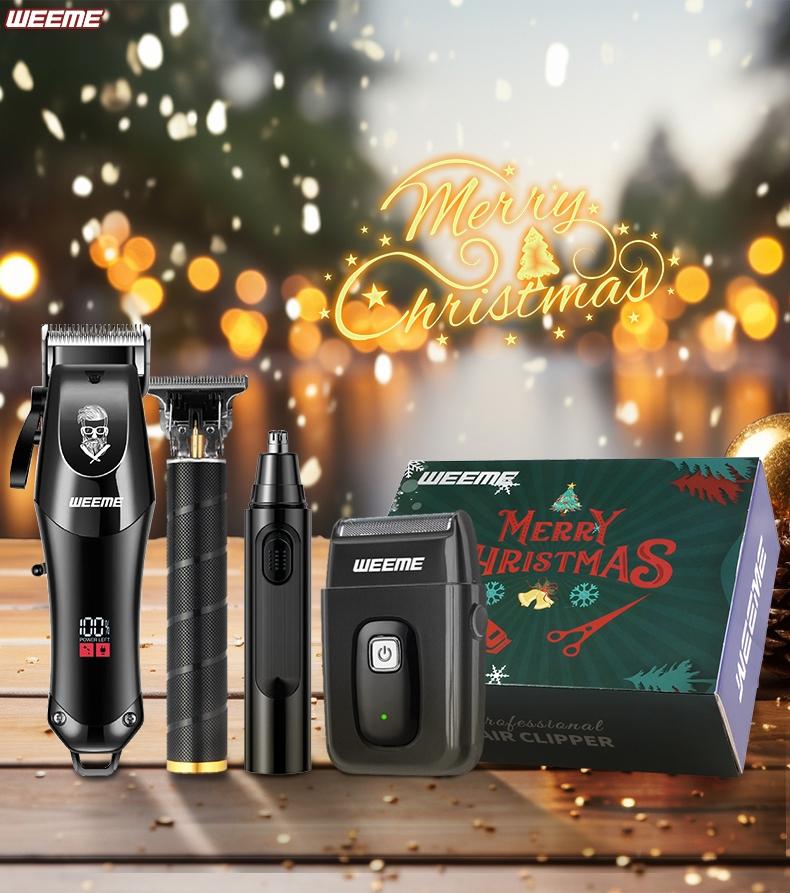 Weeme Electric Hair Clipper for Men, Professional Trimmer with T-Head, Hair Trimmer Tool, USB Rechargeable Shaver, Nose Hair Trimmer, Holiday Gift Idea