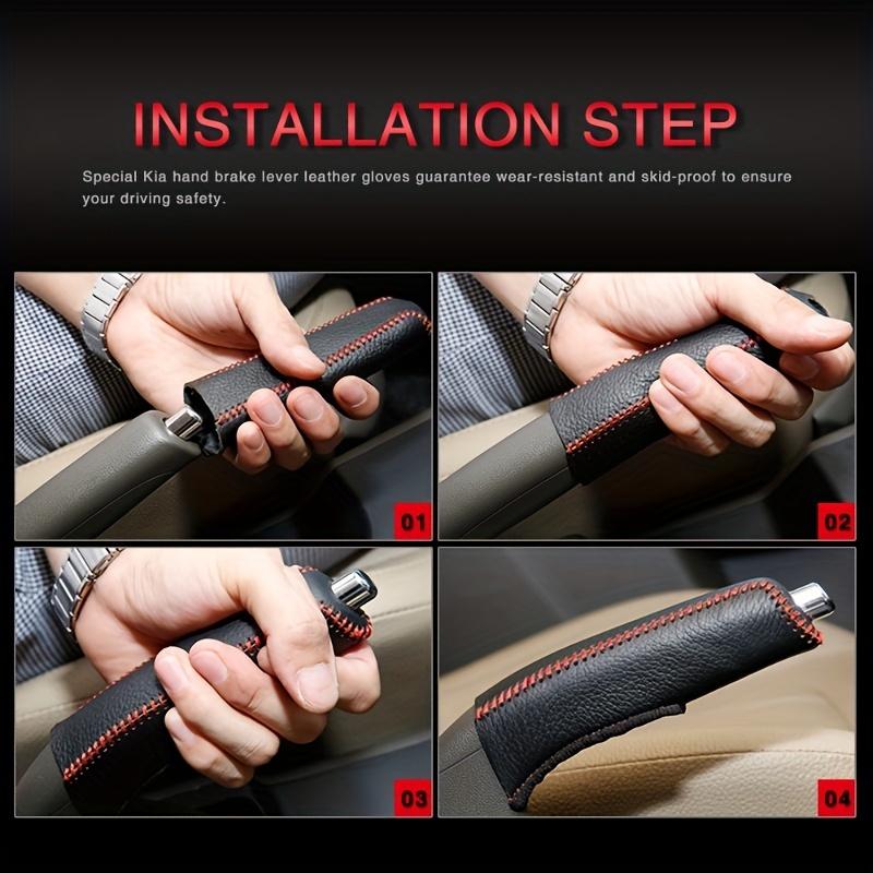 For Honda City, For Civic, For CRV, For BRV, For HRV, For Jazz Or For Accord With This Stylish Faux Leather Hand Brake Cover! Car Accessories
