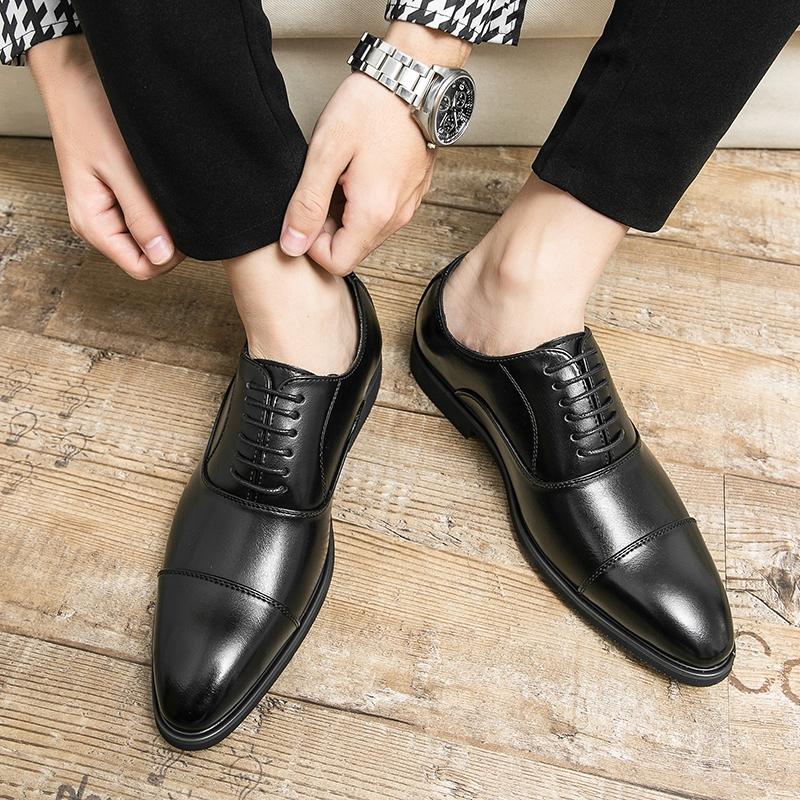 Men's Luxury Business Oxford Shoes, Smoke Color, Handmade Pointed Toe Formal Dress Shoes, Elegant Footwear for Professional Occasions