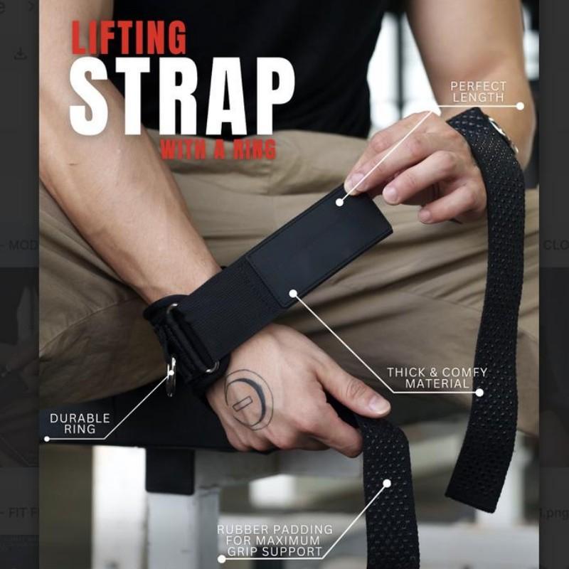 Sports Assistance Band, Fitness Weightlifting Grip Strap, Pull-Up Dumbbell Non-Slip Wear-Resistant, Hard Pull Training Resistance Wristband