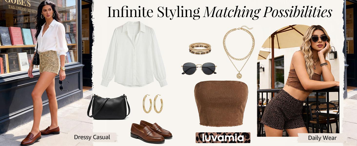 luvamia Jean Shorts for Women Trendy High Waisted Cheetah Leopard Animal Print Stretchy Denim Shorts Summer Casual Jorts luvamia Jean Shorts for Women Trendy High Waisted Cheetah Leopard Animal Print Stretchy Denim Shorts Summer Casual Jorts