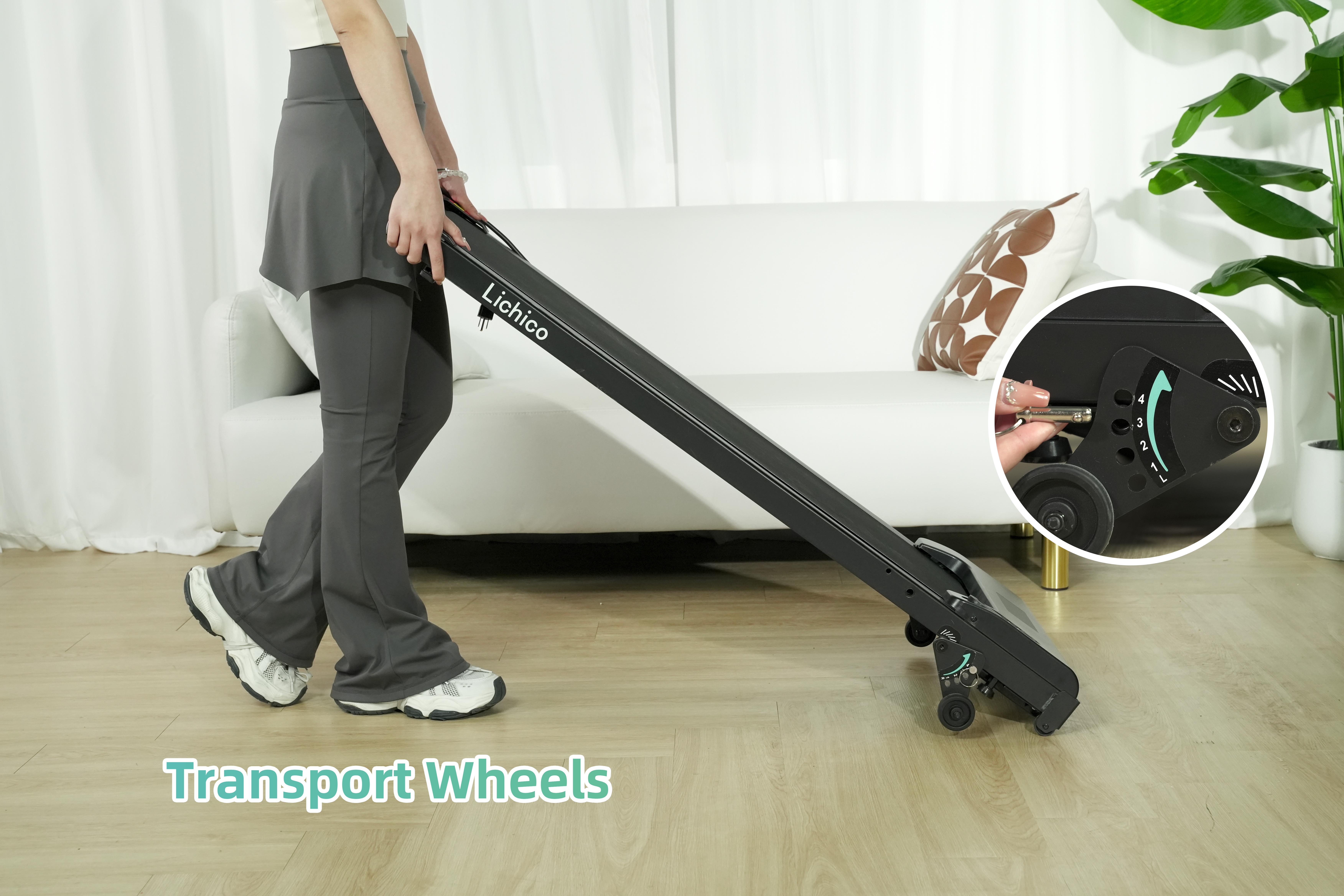 Lichico Incline 2-in-1 Under Desk Treadmill, Electric Walking Treadmill with Incline for Full-Body Workout, 2.5-3.0HP Brushless Motor, Spacious Running Area, Ideal for Home and Office Use